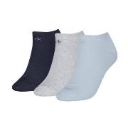 Calvin Klein Strømper 3P Sneaker Socks For Women Grå/Blå Str 35/38 Dam...