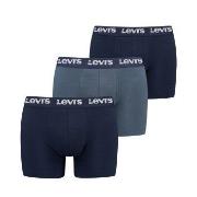 Levis 3P Repeat Logo Boxer Brief Multi Blå bomull Small Herre