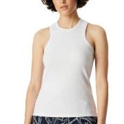 Schiesser Double Rib Tank Top Hvit bomull Small Dame