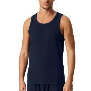 Schiesser Men Double Rib Tank Top Marine bomull Medium
