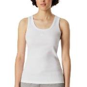 Schiesser Rib Tank Top Hvit bomull XX-Large Dame