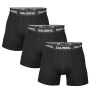Salming 3P Cotton Boxers With Logo Svart bomull X-Large Herre