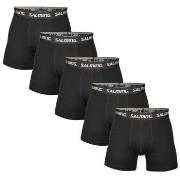 Salming 5P Soft Cotton Boxers With Logo Svart bomull Small Herre