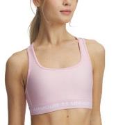 Under Armour BH Mid Crossback Sport Bra Rosa/Hvit polyester X-Small Da...