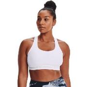 Under Armour BH Mid Crossback Sport Bra Hvit polyester Medium Dame