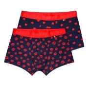 Happy socks 2P Love Short Boxershorts Marine bomull Large Herre