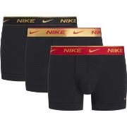 Nike 6P Everyday Essentials Cotton Stretch Trunk Rød/Svart bomull Smal...