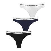 Björn Borg Truser 3P Logo Thong Mixed bomull Small Dame