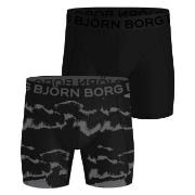 Björn Borg 2P Sports Lightweight Boxers Svart/Grå polyester Medium Her...