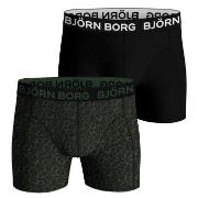 Bjorn Borg Bamboo Cotton Blend Boxer 2P Svart/Grønn Large Herre