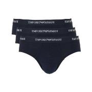 Armani Stretch Jersey Briefs 3P Marine bomull X-Large Herre