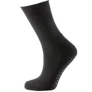 Trofe Cotton Antislip Sock Strømper 2P Svart Str 39/42 Dame
