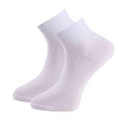 Trofe Cotton Quarter Socks Strømper 4P Hvit Str 35/38 Dame
