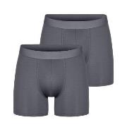 Bread and Boxers Active Boxer Brief 2P Grå polyester X-Large Herre