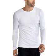 Bread and Boxers Long Sleeve Crew Neck Hvit økologisk bomull X-Small H...