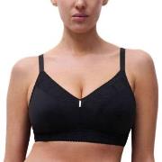 Chantelle BH EasyFeel Wirefree Support Bra Svart nylon E 70 Dame