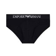 Armani Logo Brief Svart bomull X-Large Herre
