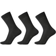 Egtved Strømper 3P Organic Cotton Socks Svart Str 45/48