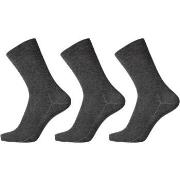 Egtved Strømper 3P Organic Cotton Socks Mørkgrå  Str 45/48