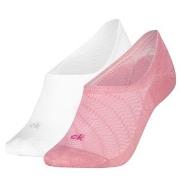 Calvin Klein Strømper 2P Footie Socks Soft Lyocell Blend Hvit/Rosa One...