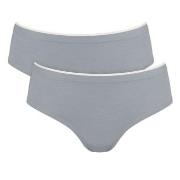 Sloggi Truser 2P GO Sense Hipster Briefs Grå modal X-Small Dame