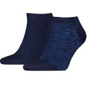 Tommy Hilfiger Strømper 2P Cotton Sneaker Socks Patterned Marine Str 4...