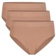 Bamboo basics Truser 3P Belle Seamless Full Brief Lysbrun  Large Dame