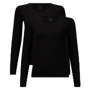 Bamboo basics 2P Lara Knitted  Long Sleeve T-Shirt Svart Small Dame