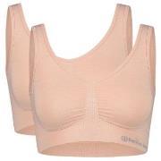 Bamboo basics BH 2P Nova Seamless Bra Rosa XX-Large Dame