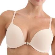 Triumph BH Pure Micro Push Up Bra With Front Closure Beige C 75 Dame