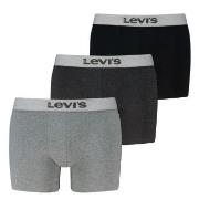 Levis 3P Logo Boxer Briefs Grå/Svart bomull Large Herre
