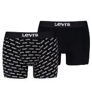 Levis 2P Men Logo Boxer Briefs Svart bomull Small Herre