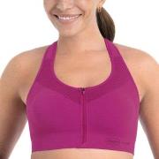 Anita BH Active Front Zip Sports Bra Mørkrosa nylon XX-Large Dame