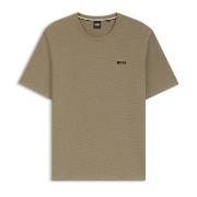 BOSS Waffle T Shirt Sand XX-Large Herre
