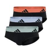 adidas 3P Active Flex Cotton Brief Svart/Oransje bomull Large Herre