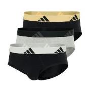 adidas 3P Active Flex Cotton Brief Grå/Svart bomull Large Herre
