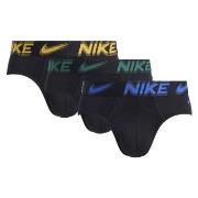Nike 3P Dri-Fit Essential Micro Hip Brief Svart/Grønn polyester X-Larg...