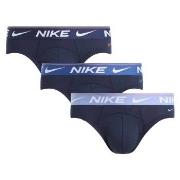 Nike 3P Ultra Comfort Hip Brief Blå polyester Small Herre