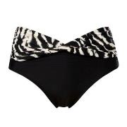 Trofe Artbrush Bikini Midi Brief Svart/Hvit 46 Dame