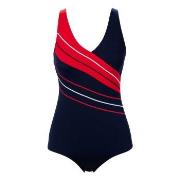 Trofe Chlorine-resistant Swimsuit Marine/Rød polyester 38 Dame