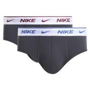Nike 4P Everyday Cotton Stretch Brief Grå bomull Small Herre