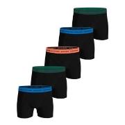 Björn Borg 5P Cotton Stretch Boxer 1719 Svart/Oransje bomull Large Her...