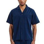 Bread and Boxers Woven Shirt Marine økologisk bomull Medium Herre