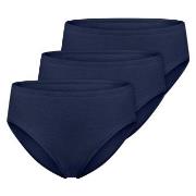 Schiesser Truser 3P Essentials Cotton Briefs Mørkblå bomull 36 Dame
