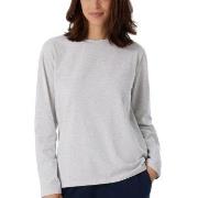 Schiesser Women Mix and Relax Long Sleeved Shirt Lysgrå bomull 34 Dame
