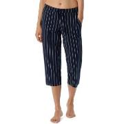 Schiesser Women Mix and Relax Pants Marine Stripet bomull 48 Dame
