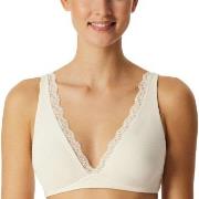 Schiesser BH Unique Cotton Soft Bra With Lace Krem bomull A 85 Dame