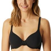 Schiesser BH Unique Cotton Wired Bra Svart bomull D 75 Dame