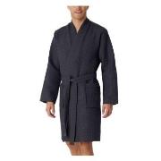 Schiesser Waffle Bathrobe Antracit bomull Small Herre