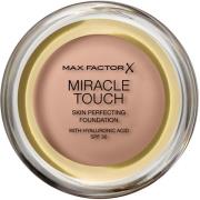 Max Factor Miracle Touch Skin Perfecting Foundation 70 Natural Restage...